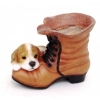 Кашпо Ботинок со щенком