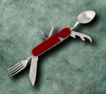 Нож туристский 005-6 предметов красный