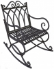 Кресло-качалка металлическая "Лорензо"