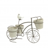 Велосипед металл с птичкой и 3 вазонами 16 см. - Image1