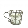 Чашка декор метал з вазоном 23 см - Image1
