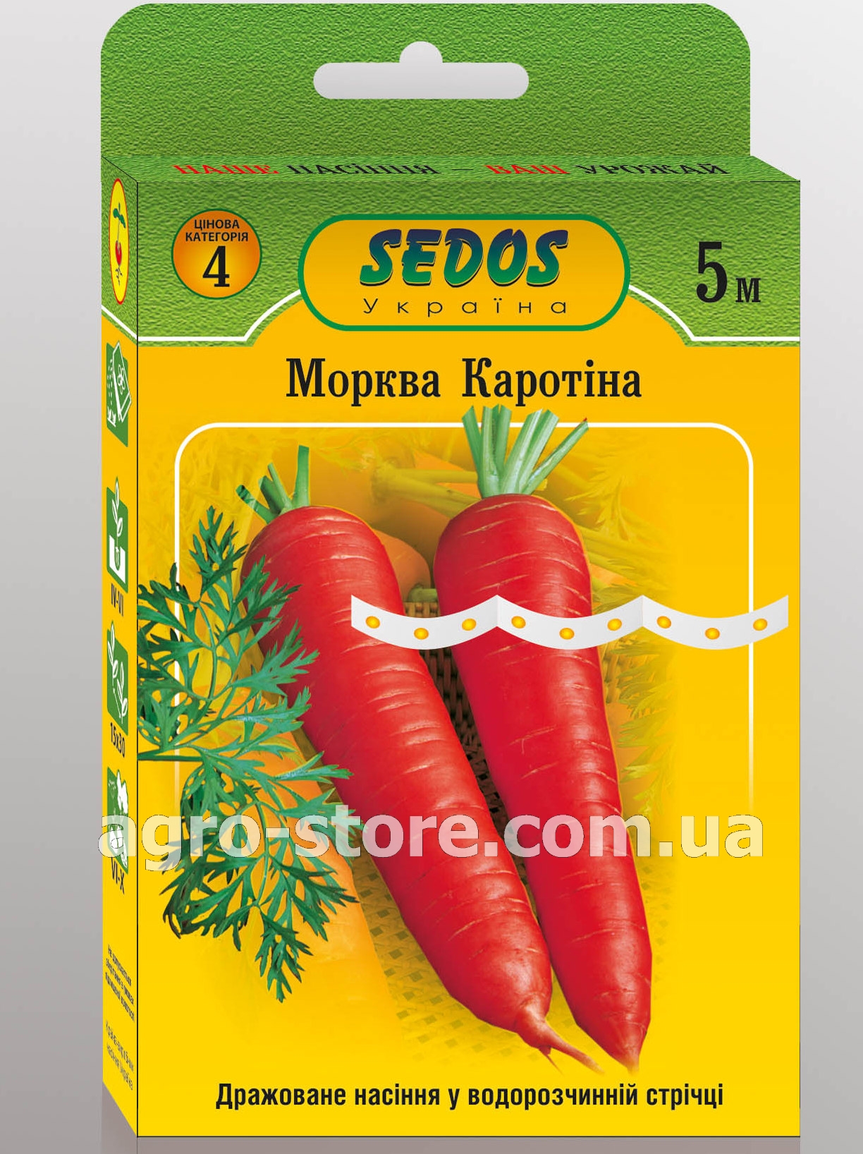 Sedos - Морковь на ленте Каротина (5м) -  семена, товары для сада .